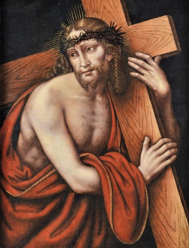 Christ portant la croix - G. P. Rizzoli dit "Giampietrino" (1485-1553) - Tableaux et dessins Style Renaissance